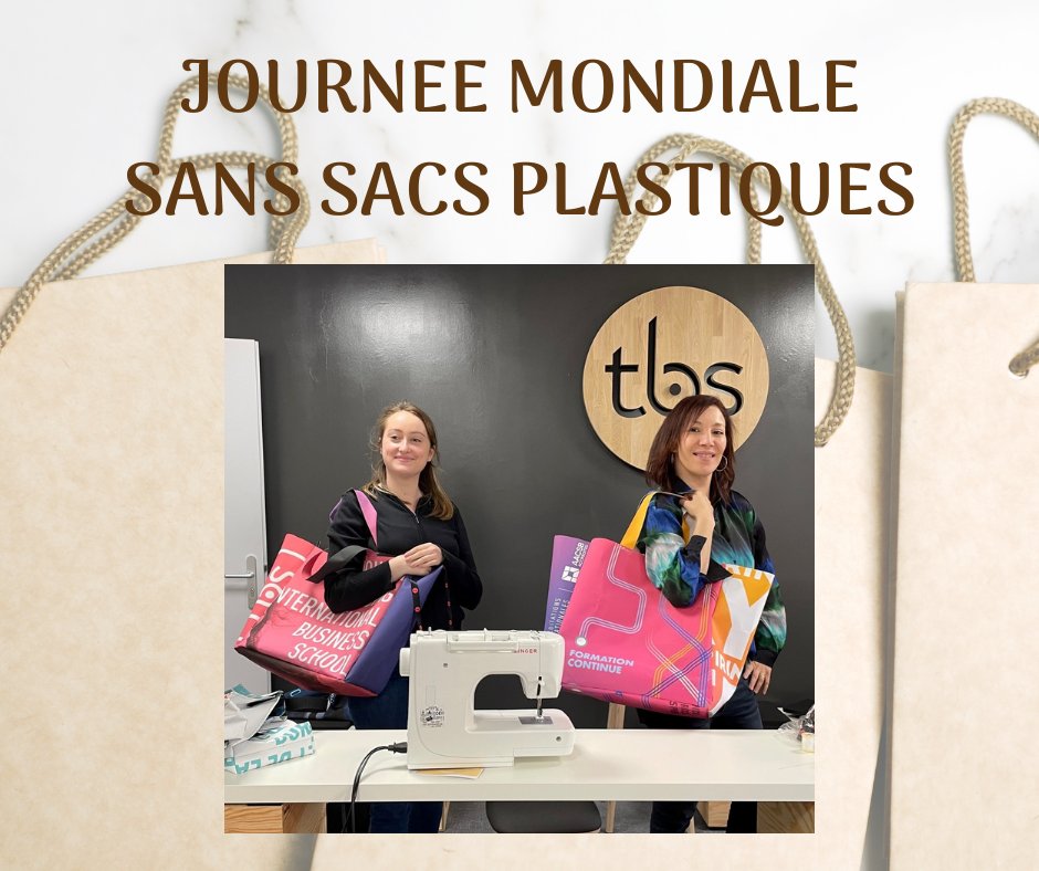 Bureau du Développement Durable (@b3dtbs) on Twitter photo 🛍 Journée mondiale sans sacs plastiques 🛍
🤔 Le saviez-vous ?
Un sac #plastique met entre un et quatre siècles à se dégrader.
♻ A <a href="/tbs_education/">TBS Education</a>, on #recycle les bâches de nos kakémonos en sacs cabas, pochette de vélo... Aux #ANEDD, nous en faisons des pochettes cadeaux ! 🛍 Journée mondiale sans sacs plastiques 🛍
🤔 Le saviez-vous ?
Un sac #plastique met entre un et quatre siècles à se dégrader.
♻ A <a href="/tbs_education/">TBS Education</a>, on #recycle les bâches de nos kakémonos en sacs cabas, pochette de vélo... Aux #ANEDD, nous en faisons des pochettes cadeaux !