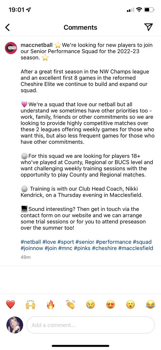 kjb360's tweet photo. @maccnetball Plus a little more info, get in touch if this looks of interest! A great group of players 👍 https://t.co/LLbWsnz41i