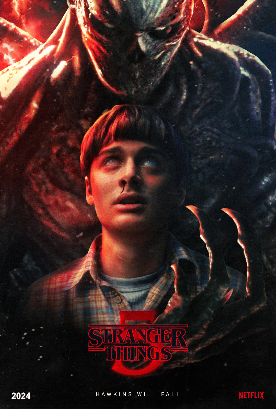 Axel Almirón on X: STRANGER THINGS 5 POSTER FANART 🔥🕰️ #strangerthings   / X