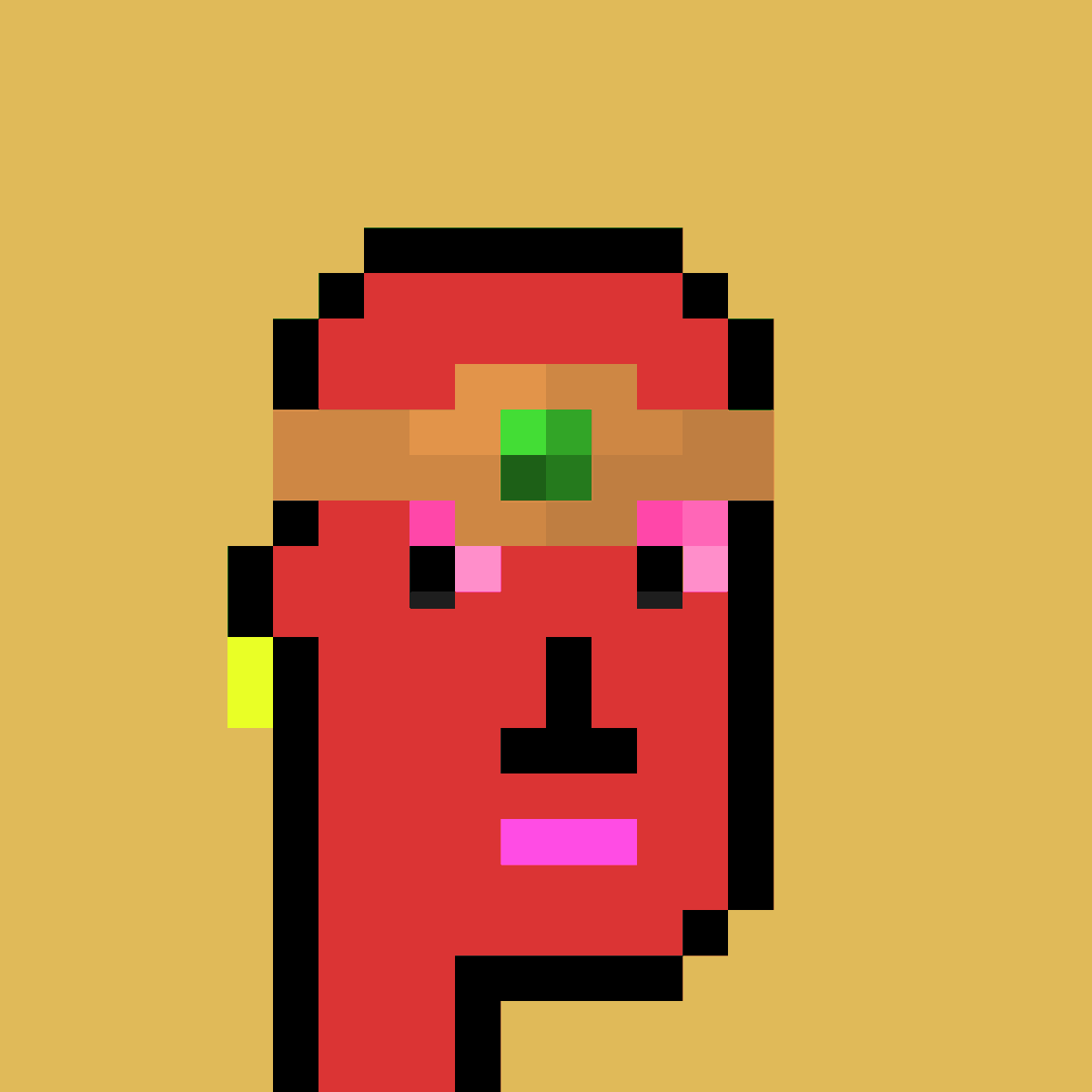 Temporarily, one punk per day will be posted, and here is the first of them at number 286!