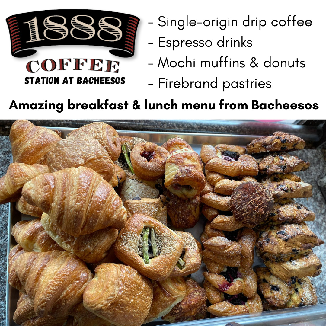 1888CoffeeCo's tweet photo. We hope you are enjoying your holiday weekend!
Open everyday for coffee, pastries, full breakfast &amp; lunch menu from @Bacheesos + beer &amp; wine.🥂🥐☕🥙🍺
#holidayweekend #lakemerrittcafe #mediterraneanfood #singleorigincoffee #1888coffee https://t.co/FGnoDEgoJ5