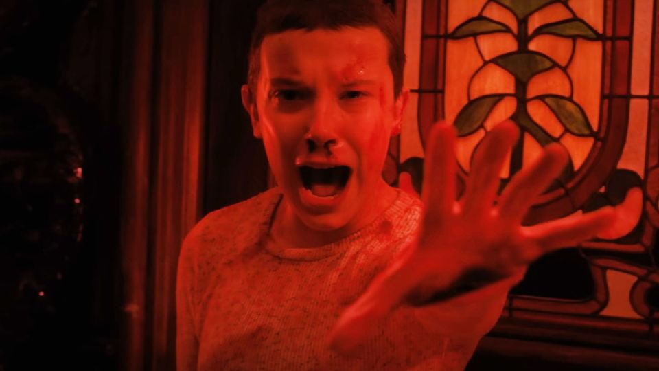 Jasonhumphreys9's tweet photo. If that second nostril starts bleeding you know you’re in deep shit! #StrangerThings https://t.co/duRmm2d1J7