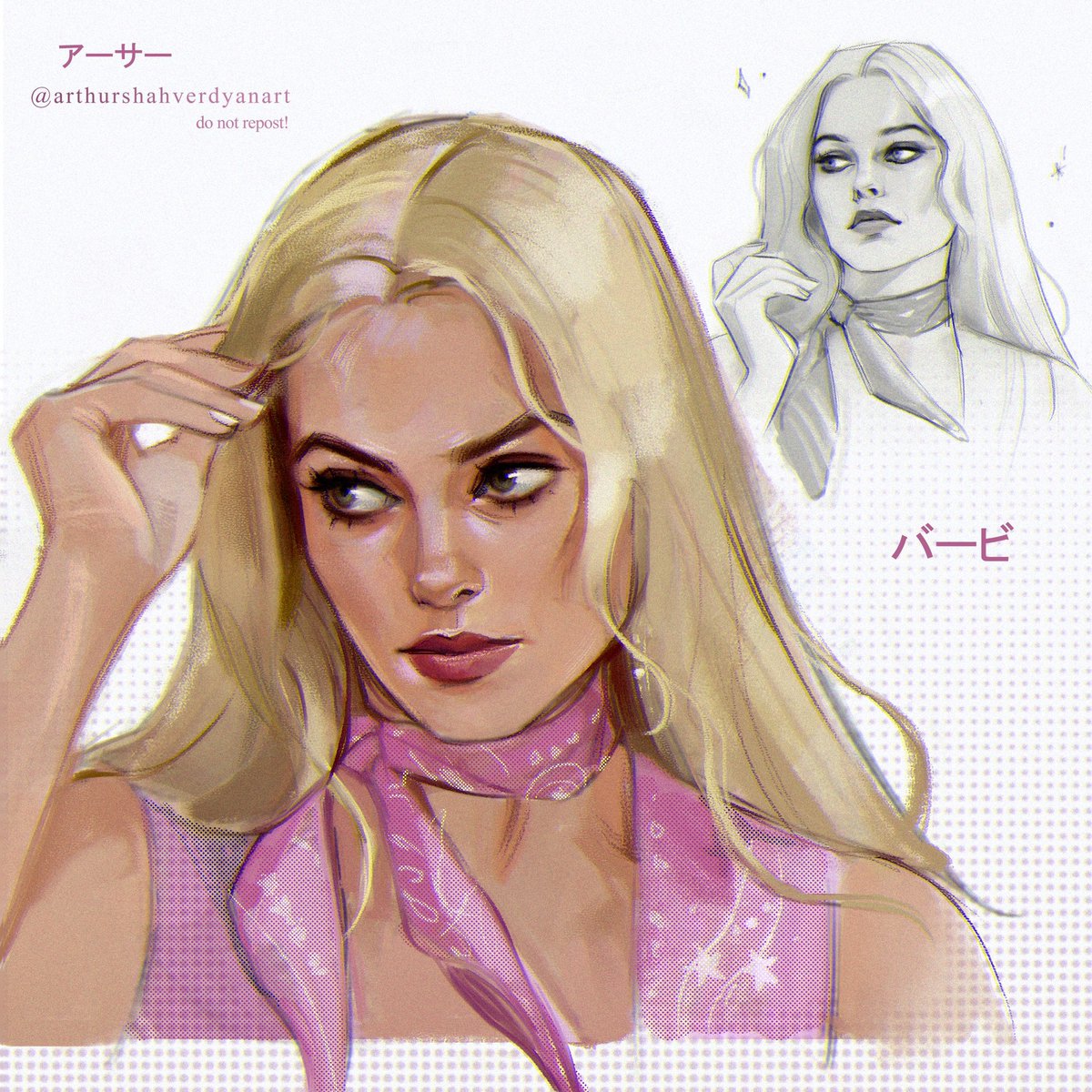 「Margot Barbie 💗✨ #Barbie @wbpictures 」|Arthur (Commission CLOSED.)のイラスト