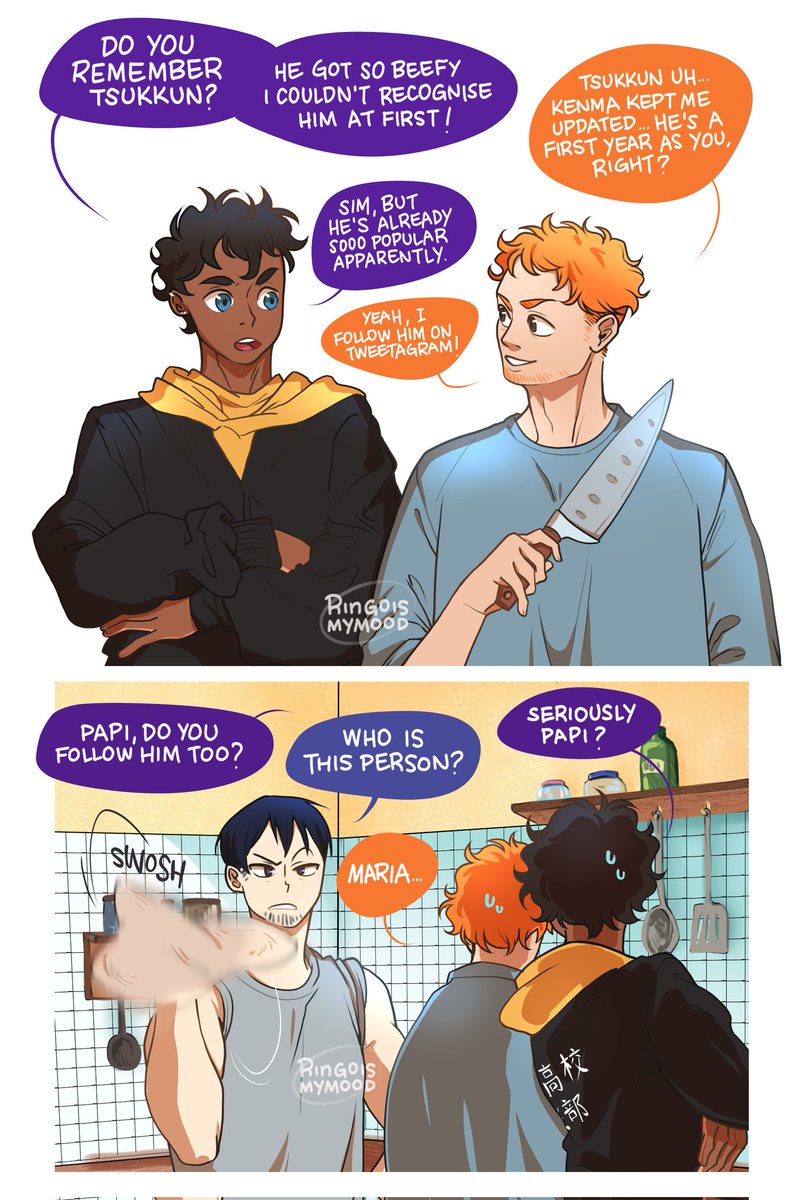 Sora came back home from her first mixed training camp, and she met an old friend... what are her dads thoughts about it?
#kagehina #haikyuu #haikyuunextgen 