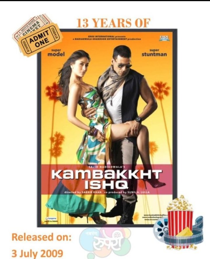 GauravAkshay16's tweet photo. 😎Today Celebrated🎉 #13YearsOfKambakkhtishq #3July2009 Star Cast @akshaykumar sir #KareenaKapoor
@AftabShivdasani @amuarora
@KirronKherBJP @jaavedjaaferi
@RealVinduSingh @bomanirani
@ashwinmushran
#AkshayKumar
#KareenaKapoorKhan
#KambakkhtIshq #Akkians #GauravAkshay 😍😇 https://t.co/m2tw0o86um