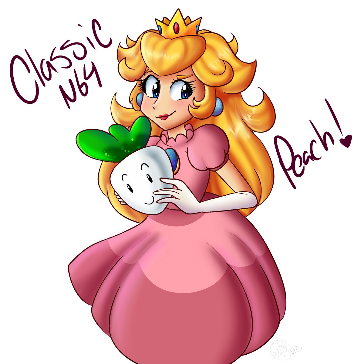 Classic N64 Peach redraw 💕❣️🍑

#SupeMarioBros #Nintendo #PrincessPeach #ArtistOnTwitter