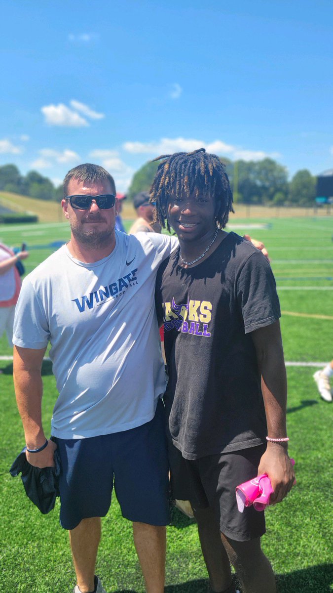 JamisonJohnson0's tweet image. Appreciative for the opportunity to attend the Wingate University DB showcase. Thank you so much to all the coaches for their time and skills shown. @WingateFb @JHU_Football @HSHSFB #HSHSFB
