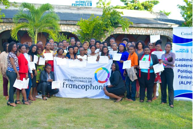 Clôture de trois jours de formation pour une cinquantaine de femmes sur le leadership politique et la gestion de campagne électorale dans le Département du Sud, du 21 au 23 juin 2022. <a href="/CanEmbHaiti/">Canada in Haiti</a> #ParticipationPolitique #Portsalut #OIF <a href="/undphaiti/">PNUD Haïti</a> <a href="/MCFDFhaiti/">MCFDF</a>