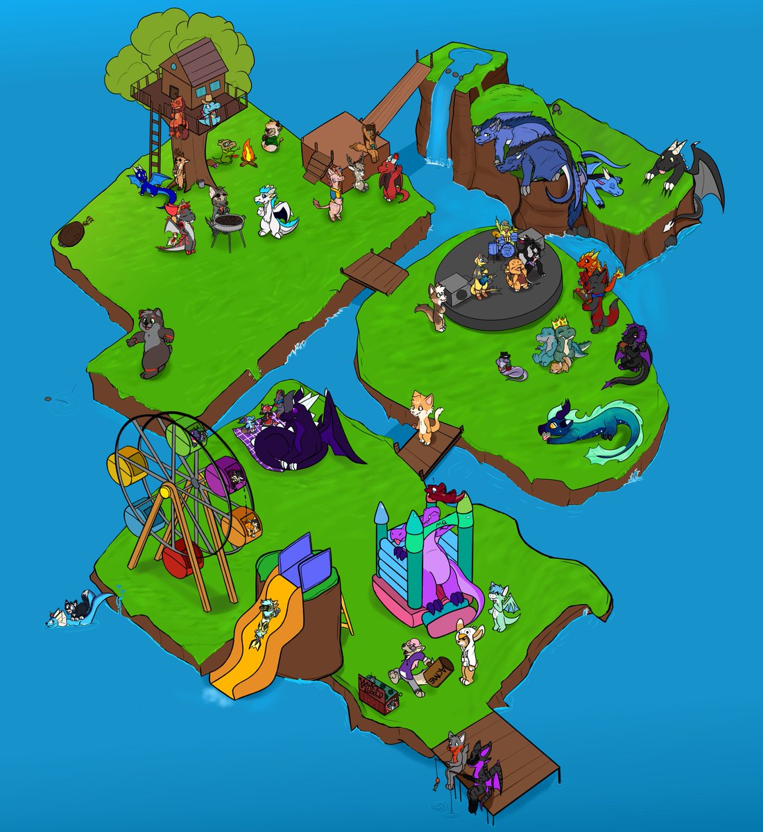 after 11 months of nonstop work, constantly going on and off about it, wearing off so many pen nibs, improving so much while working on this which is the biggest art project i ever worked on.

I am so happy to finally have this done, thank you to all who participated.