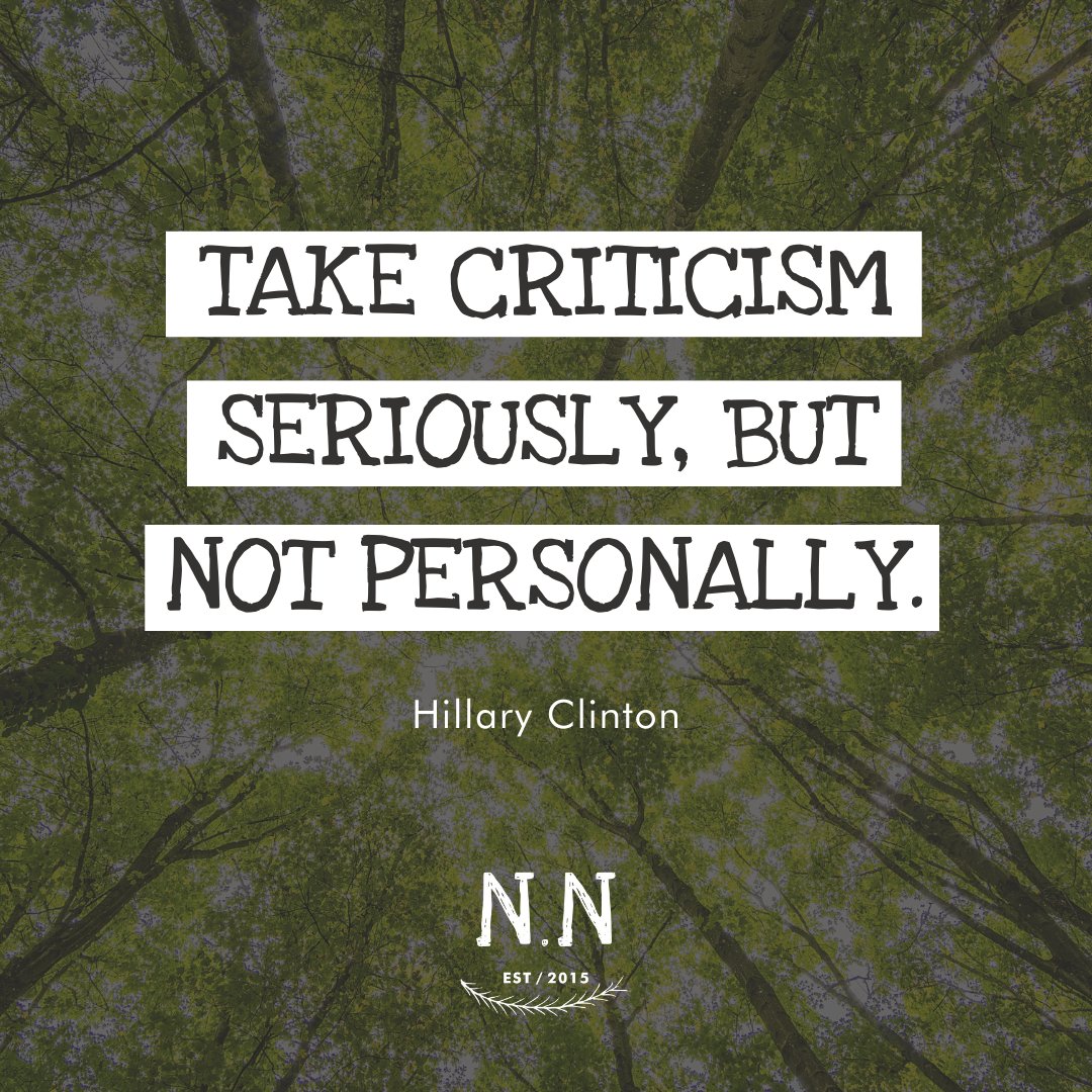 It's so easy to take crticism as a personally! But criticism of your business does not reflect on your character, what reflects is whether you take any action from feedback, make any necessary changes and accept tips for improvement. 

#mondaythoughts #MondayMotivation