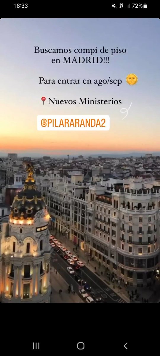 Raqueldtd98's tweet photo. SE BUSCA compi de piso para el año que viene EN MADRID !! 
Para entrar en agosto/sep 🌞
Entre Nuevos y Ríos Rosas. 
Somos 2 chicas y buscamos una tercera persona. Para más info⬇️⬇️ https://t.co/N8r3Zr2x7L