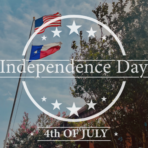Happy Independence Day, Nolanville. As a reminder, City Hall will be closed on Monday in observance of Independence Day. We will return to regular opening hours on Tuesday, at 8 AM.  Have fun and be safe!
