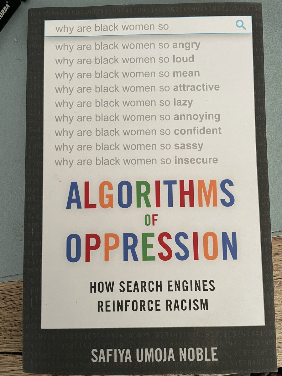 lamechthinkbig's tweet image. July read. Interesting views on algorithmically driven data failures. #algorithmsofoppression