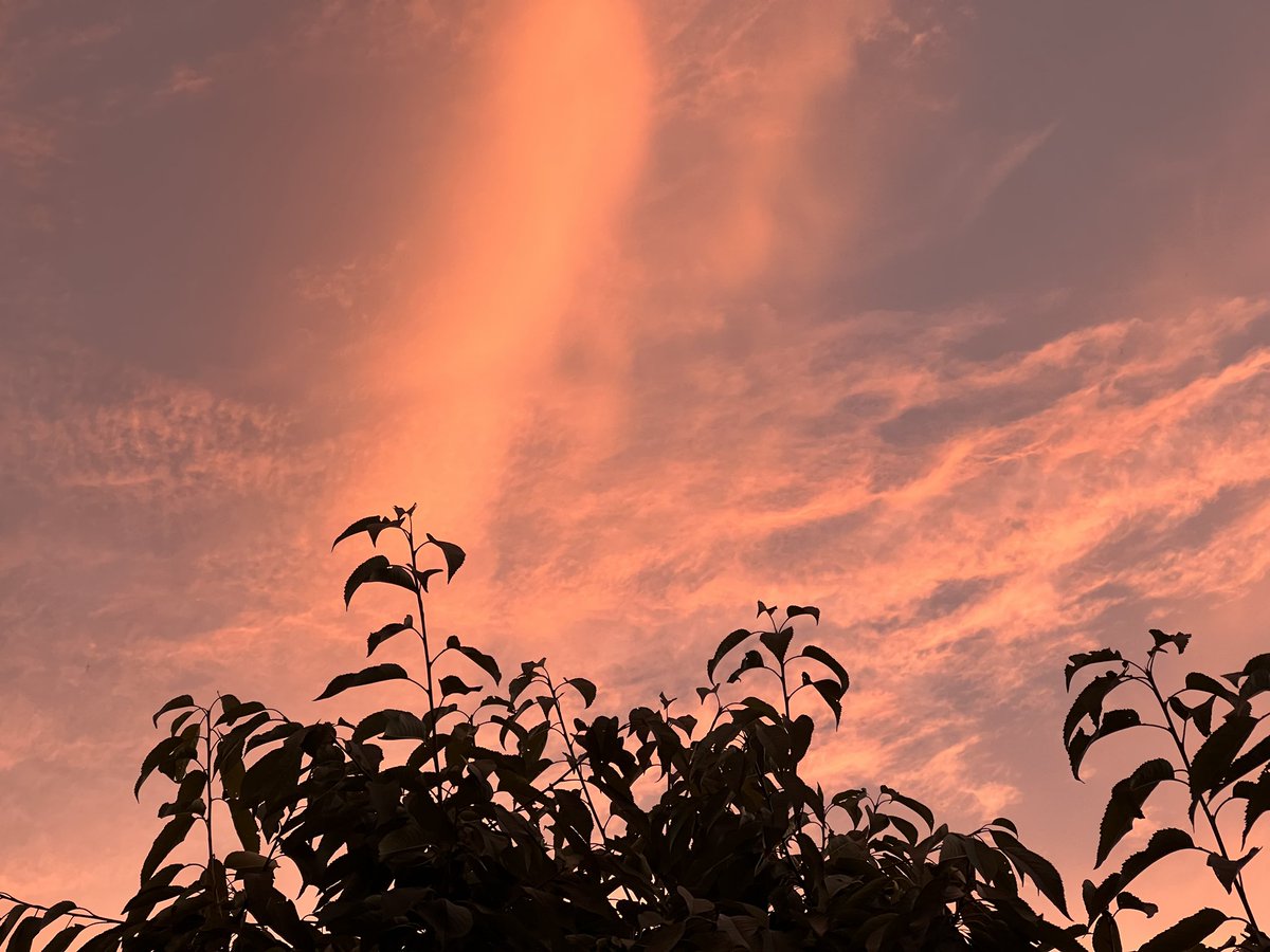 Strange skies.