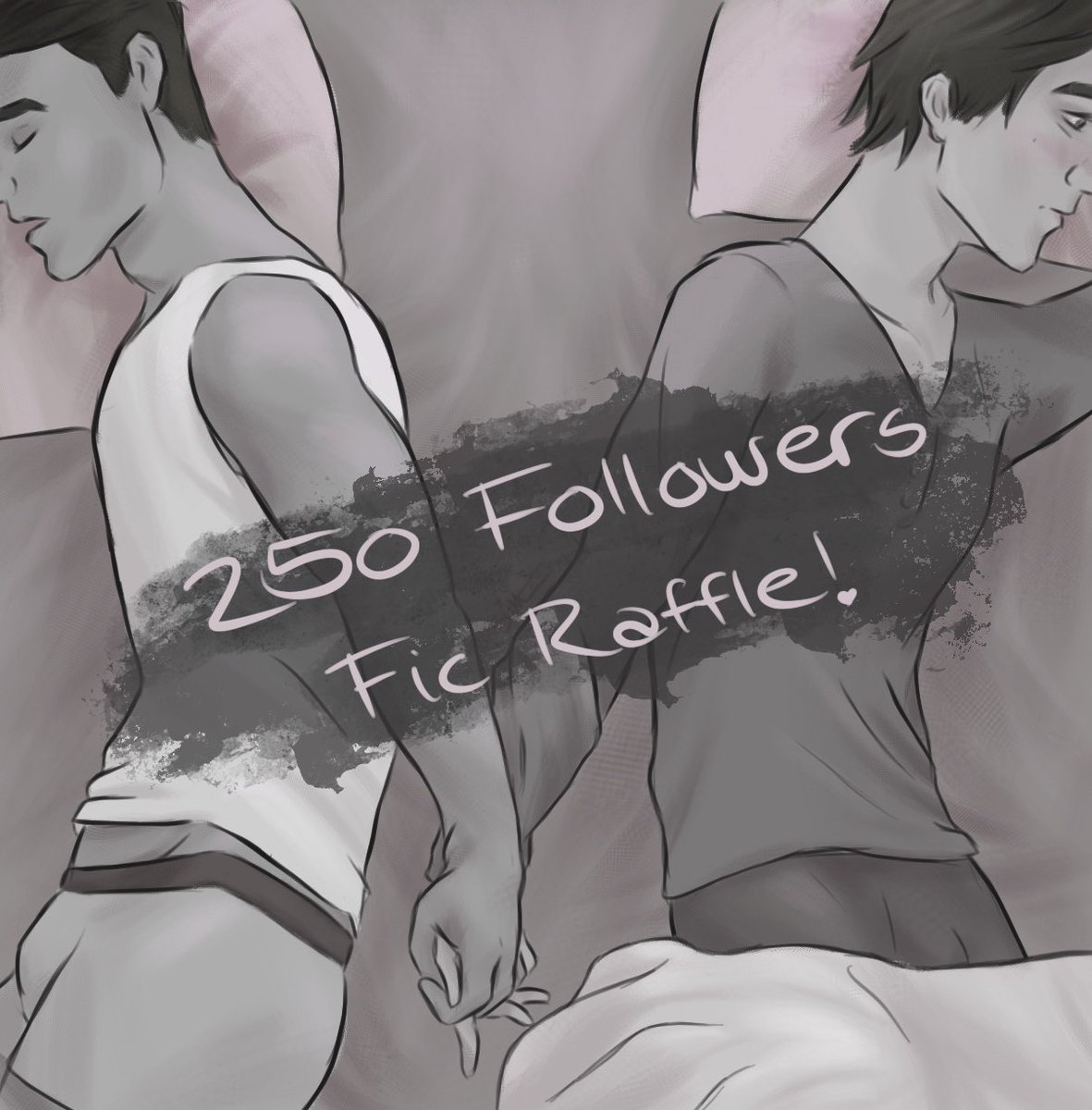 ✨ 250+ FOLLOWERS! ✨

I'm finally ready to celebrate all the wonderful people enjoying my ramblings, looking at my art, reading my fics - whatever you're here for, I love you 💜

Since I love writing, why not do a fic raffle? Rules below this post.