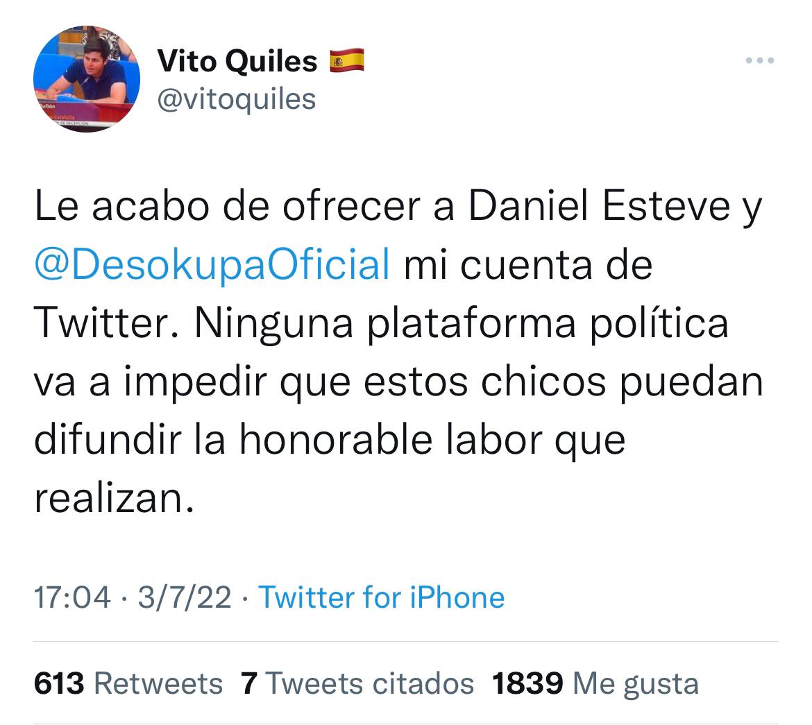 afesser62's tweet photo. 🚨URGENTE

Twitter cierra mi cuenta tras ofrecérsela a Desokupa (recién censurados) para subir sus vídeos.

Difundid al máximo en vuestras cuentas. Esto es una vergüenza.

🚨CENSURA. 
@vitoquiles 💚🇪🇸 https://t.co/Ek2fvIkUBb