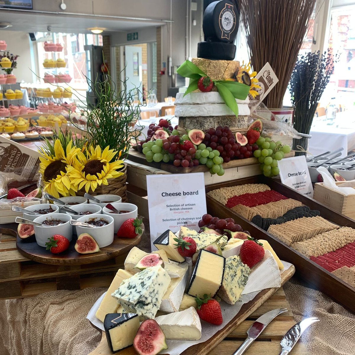 Founders day, cheese station.