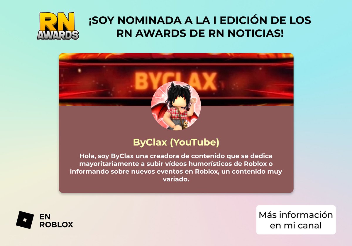 ByClax_'s tweet photo. Oficialmente ya pertenezco a los RN Awards 2022! Preparados para votar?⭐️❤️ || CD: @RN_Noticias1 || #rnawards https://t.co/vj8cMcvHLT