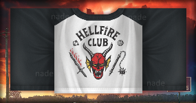Rhybee - Comms open! on X: New upload! Hellfire Club Stranger Things Shirt.  . buy here:  . #roblox #robloxclothes  #robloxclothing #robloxdev #robloxdesigner #StrangerThings   / X