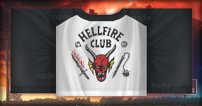 ᓚᘏᗢ nade on X: hellfire club shirt i made for cult pixie! 👹    / X