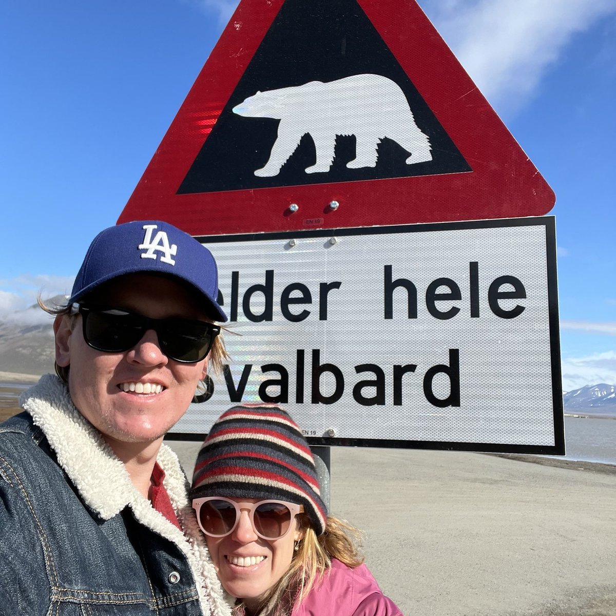 kevin_milner's tweet image. Pretty sure that @idealander and I are the northernmost @dodgers fans in the world watching the game tonight from Longyearbyen, Svalbard. We&apos;re in the arctic circle at over 78 degrees north, blue skies at 10pm here where the sun won&apos;t set until August! @Joe_Davis @OrelHershiser