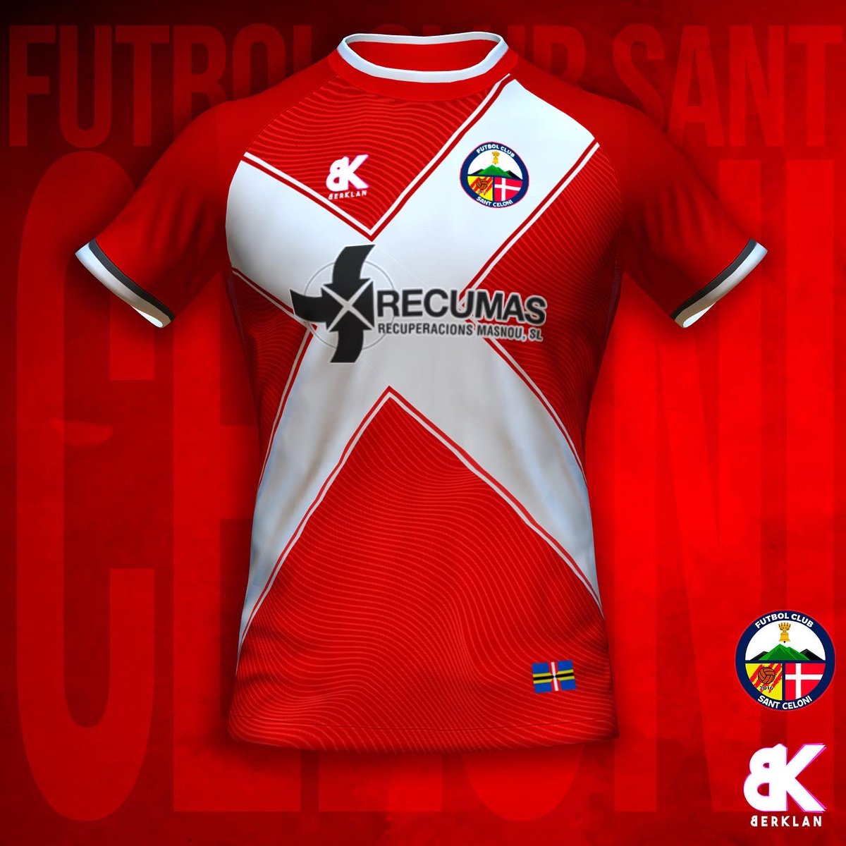 🆕 FC SANT CELONI Concept kit by <a href="/BerklanKits/">B E R K L A N</a> 👕

⛰De camí al Montseny parem a Sant Celoni💥

❌ Creu en honor a la bandera del club amb 🌀 efecte Wave de fons

🇦🇹 <a href="/ajsantceloni/">Aj. de Sant Celoni</a> &amp; CAT 

👀 #OrgullDePoble

<a href="/fcsantceloni/">FC Sant Celoni</a> #SantCeloni #Futbol #Barcelona #FUTBOLCAT #Berklan #Cross