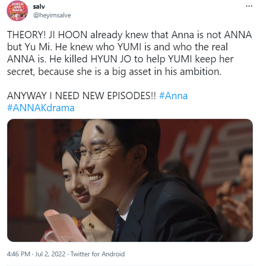 kdrama_menfess's tweet photo. •kdm• ⚠️🔥 Anna🔥⚠️ Setelah nonton 4 ep, langsung nyari teori kenapa Anna asli d word, dan ini teori gila yg ku percaya XD https://t.co/Y9KPkgVTLm