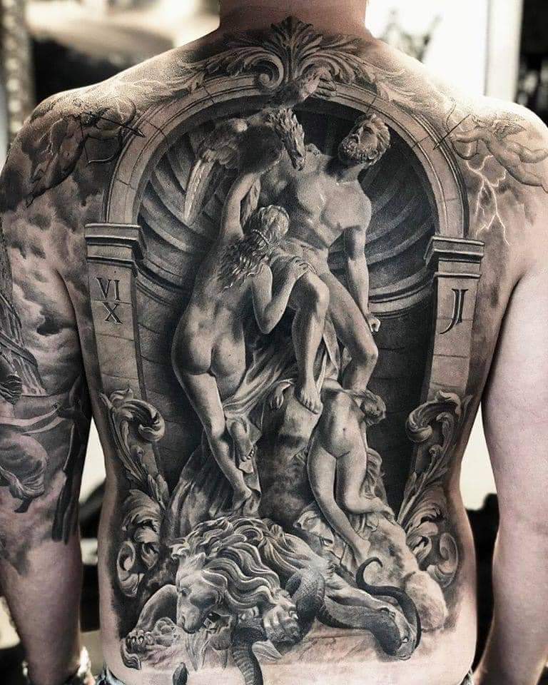 Incredible tattoo by Mr. T Stucklife of the "Prometheus Bound and the ...
