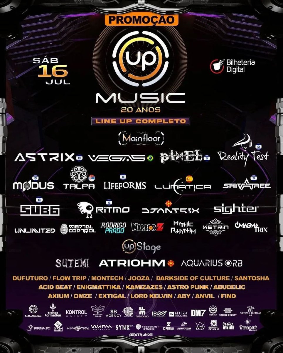 digital_om's tweet photo. Another big one in Brazil!! 🇧🇷 catch @DjDjantrix, #Lunatica & @Mental_Control at #UPMusic20Anos soon!
#djantrixmusic #lunaticapsy #mentalcontrol #upmusic20anos #digitalom #digitalomproductions #trancefamily #psyfamily #psytribe #culturatrance https://t.co/5KelQ5TH0L
