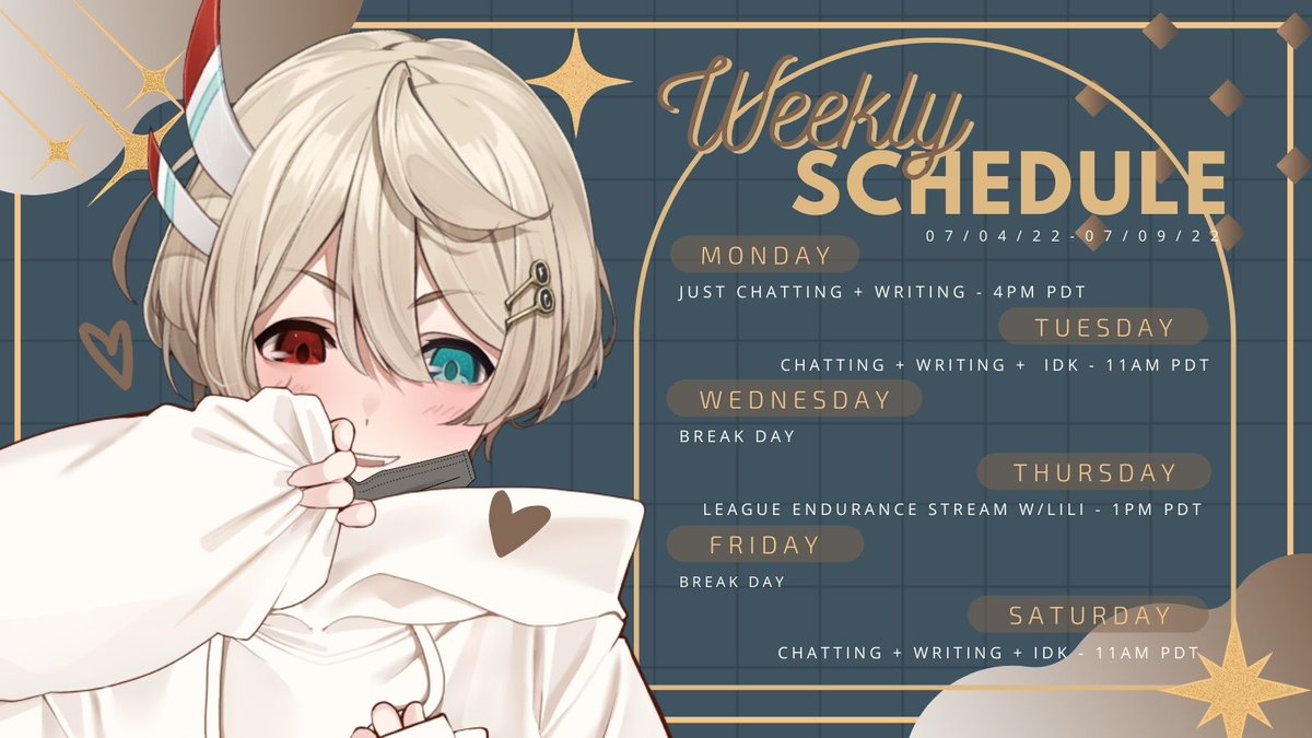 KosLaniakea's tweet photo. WEEE BACKKKKKKK I BEAT COVID AND NOW IM STRONGER THAN EVER! THIS WEEK IS MASSIVE
『THIS WEEK'S SCHEDULE AND TAGS!』
July 4th to July 9th
General: #KosLaniakea
Live tag: #KosLive
Memes: #KoslawIkea
Art: #AikeART
NSFW: #koslaNSFW https://t.co/gD4i7pyeXp