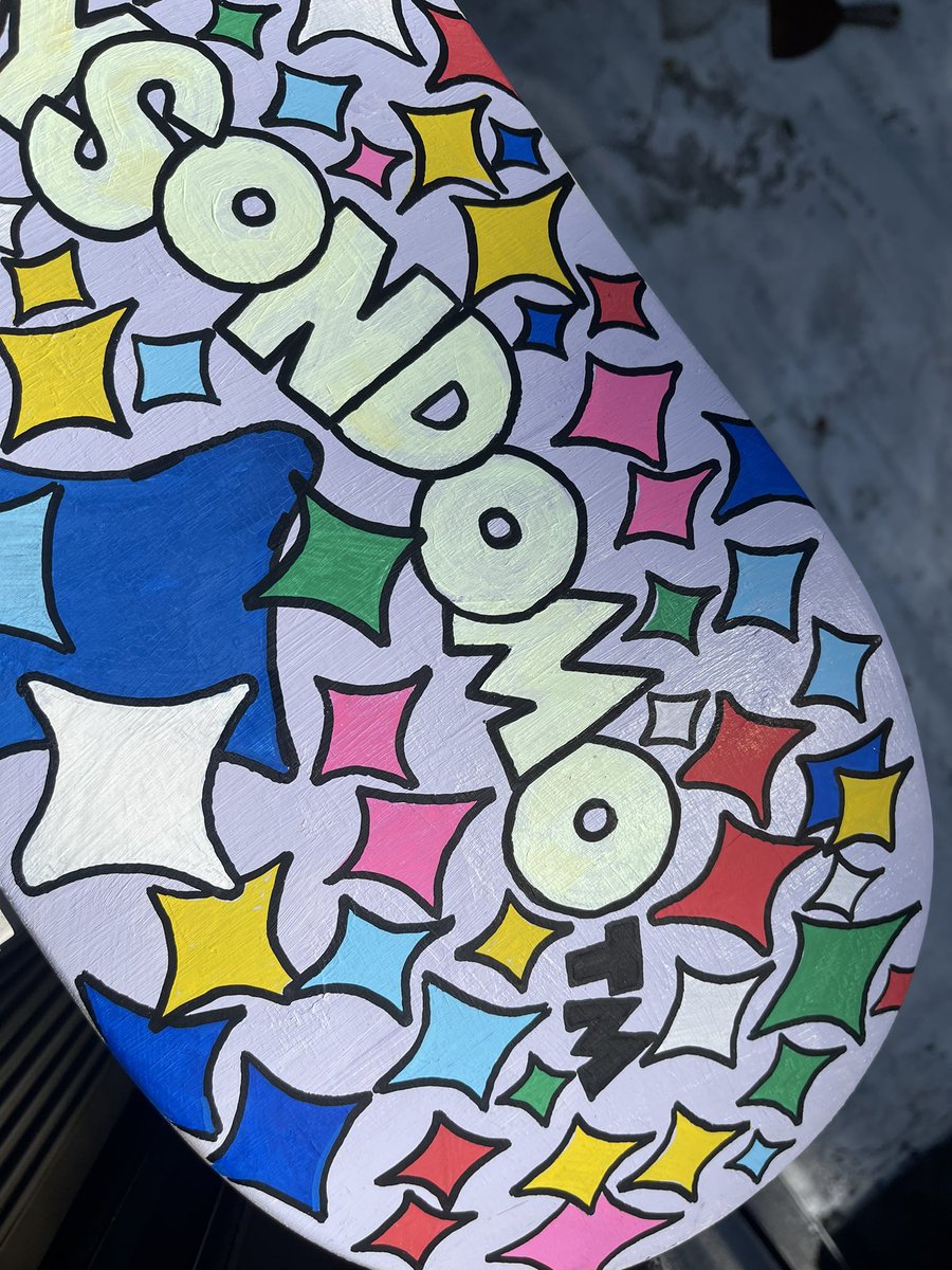 mysondomo's tweet photo. “SK8-BORED DOMO”… #painting #acrylic #sk8 #mysondomo #fineart #StreetArt https://t.co/5UeGeKP78d