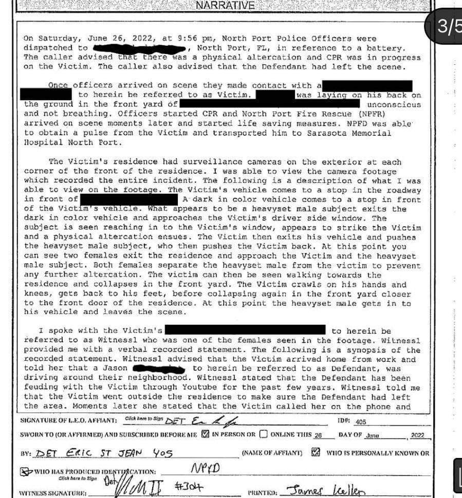 Digs323's tweet photo. The rest of the police report https://t.co/AAwYccWQeo