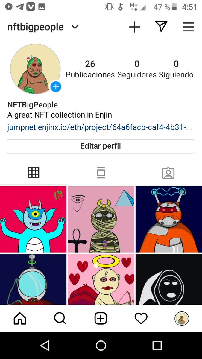 We already appear on Instagram as nftbigpeople