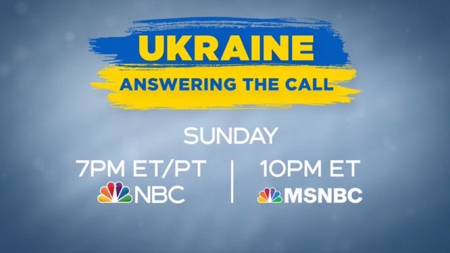 alizeenyc's tweet image. TONIGHT! Join an incredible lineup of talented artists answering the call to fill the sounds of war with music. 7p on @nbc and 10p on ⁦@MSNBC⁩. ⁦@NicolleDWallace⁩ #Ukraine