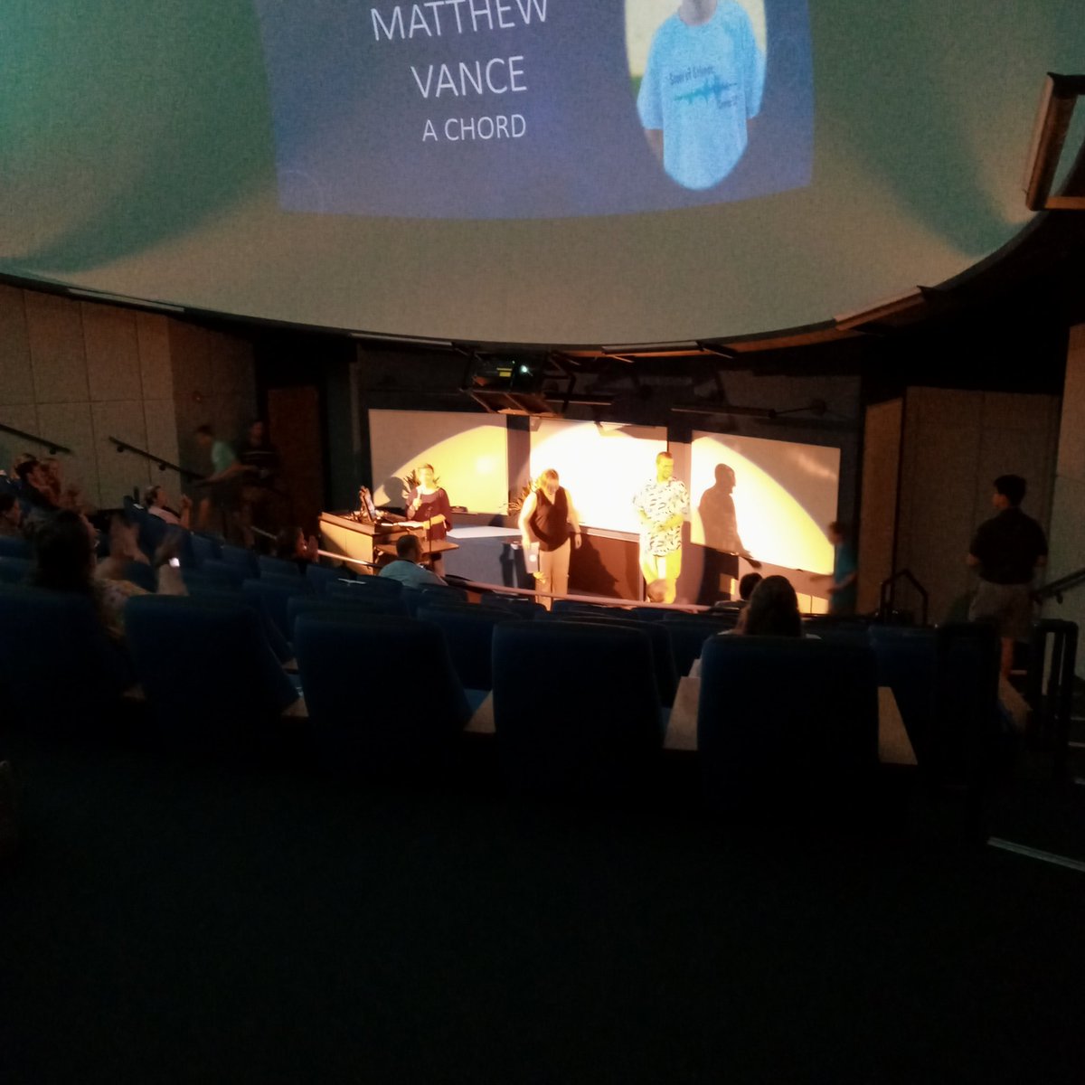 MSUSpaceScience's tweet photo. Today the Space Science center was happy to host the closing ceremonies and aptly musical banquet for #STEM enthusiasts who spent the past week learning the #soundsofscience the next generation of scientists is bound to #SOAR! https://t.co/rewHKGQC0c