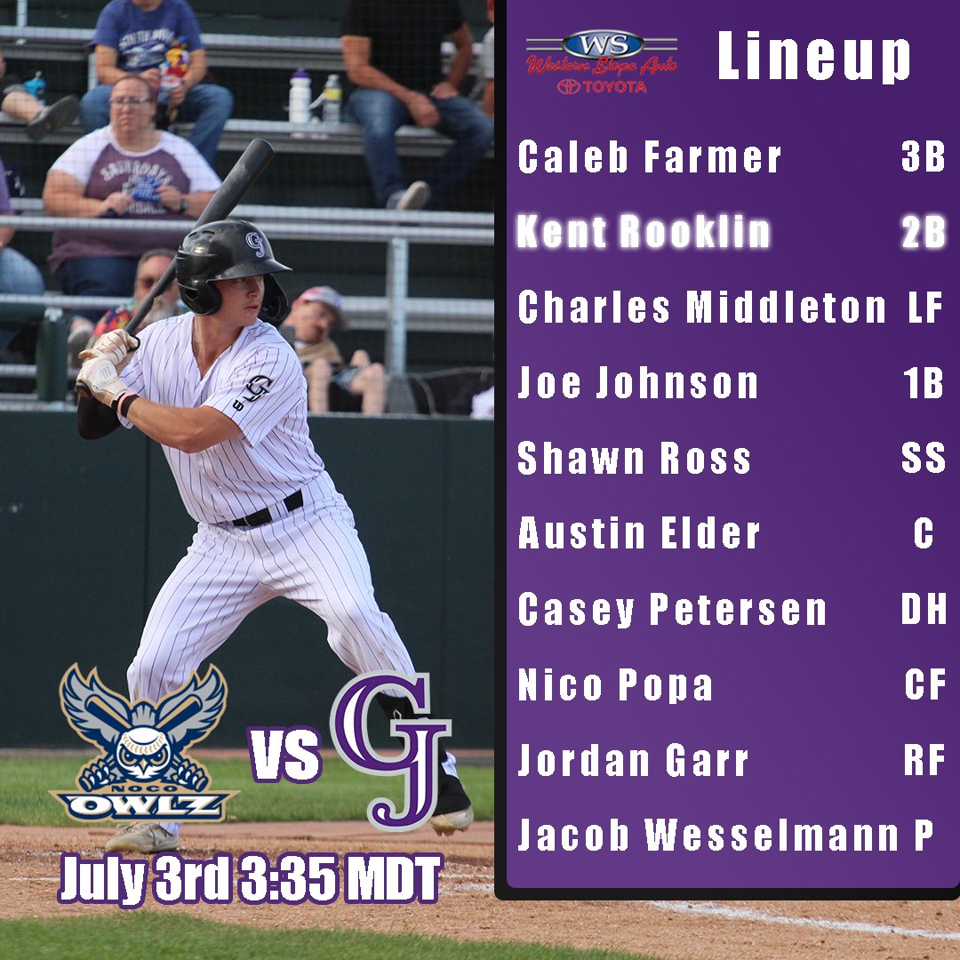 Game 5⃣
🆚I NOCO Owlz 🦉
🏟️I Suplizio Field
🕞I 3:35 MDT
🇺🇸I Patriotic Sunday
🎟️I tickets.gjrockies.com
📺I gjrockies.com/watch