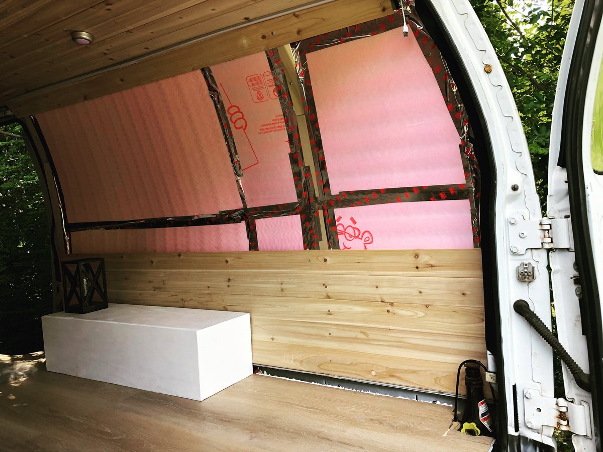 Continued work on the van.