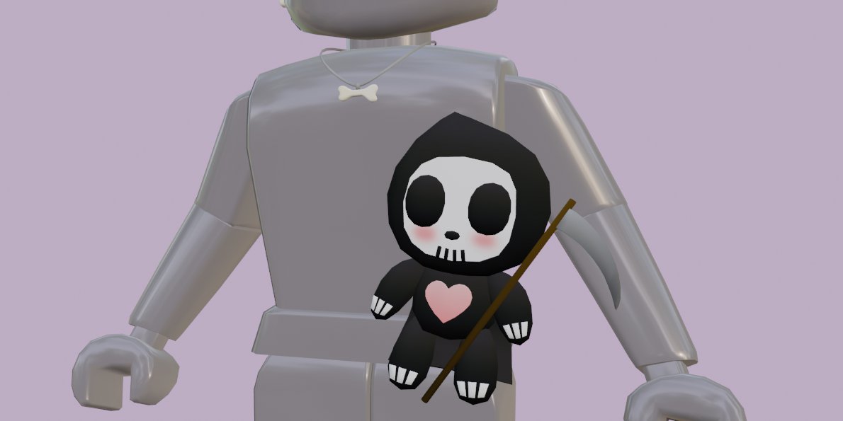 today i was feeling it for some simple UGC bone accessories & a little grim reaper plushie 🦴💀💗 #RobloxDev #Roblox #RobloxUGC #Blender3d