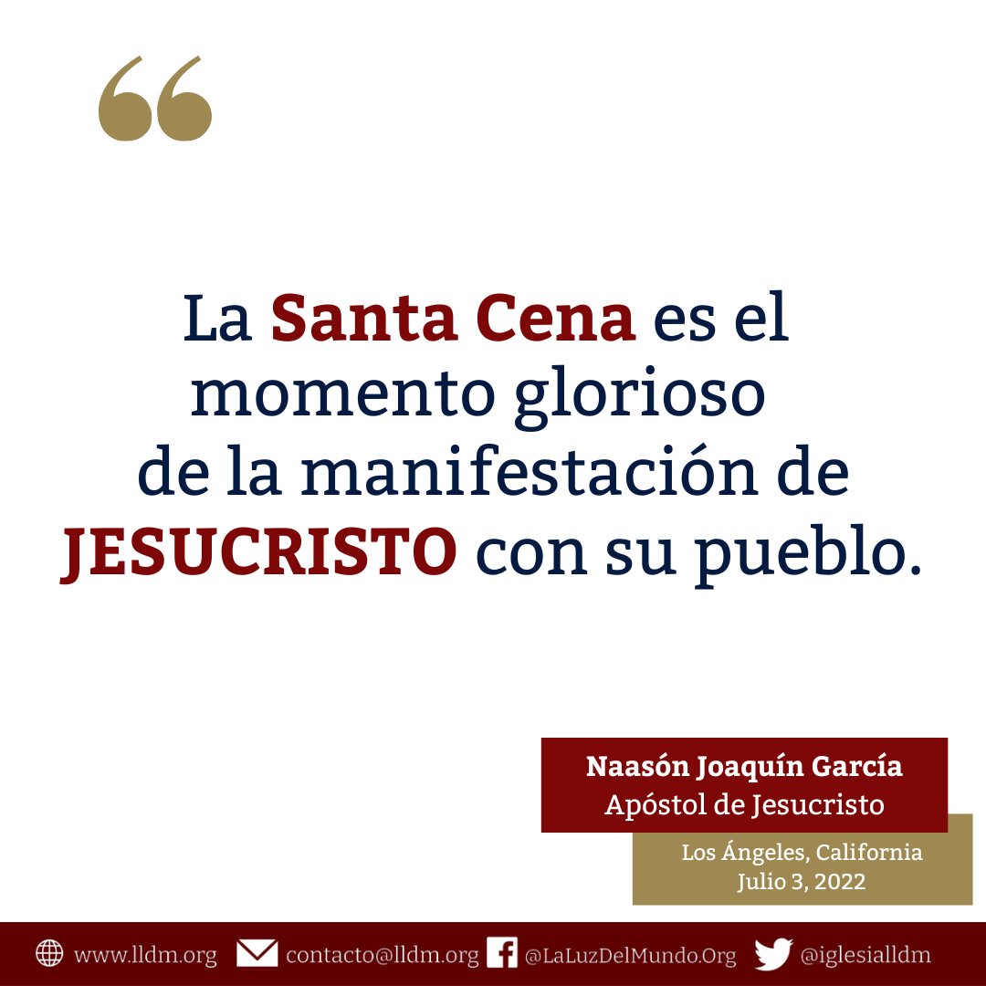 iglesialldm's tweet photo. “El que come mi carne y bebe mi sangre, en mí permanece, y yo en él.”
Juan 6:56 

#SantaCena2022
#SiempreUnidos
#ElAmorNosUne https://t.co/uADDcsKSl0