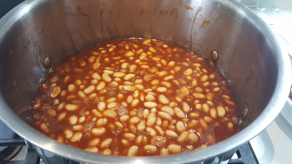 PNWflyangler's tweet photo. Invited to our neighbor's for a pre-4th BBQ, today. I'll shortcut my usual 24hr soak of dried beans...but not the half cup of bourbon. #Priorities #BBQeats https://t.co/tzSoT1dfEG