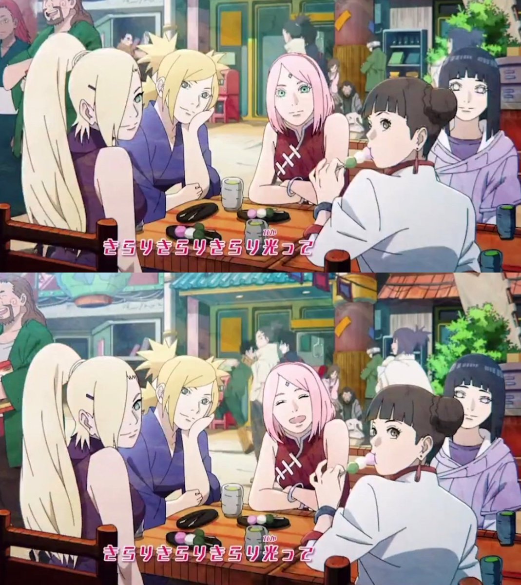 comfortsakuhina's tweet photo. Let's take some time to appreciate the fact that Sakura and Hinata sit side by side when they go out together 💗 https://t.co/m0tp5T7fRv