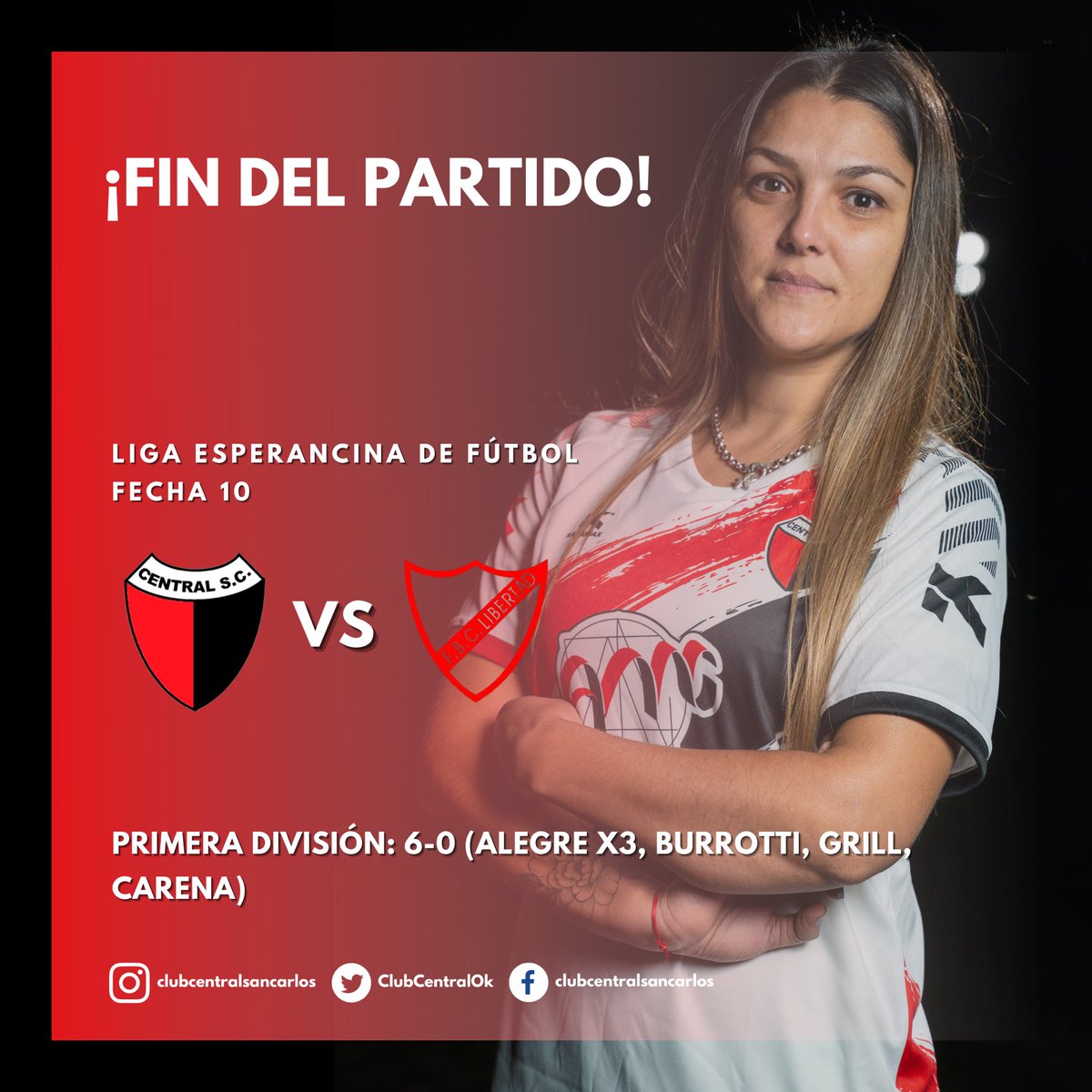 ClubCentralOk's tweet photo. ¡Goleó el femenino! Gran victoria ante Libertad de Nelson 💪🏻

#VamosLasPibas ❤️🖤 https://t.co/N8WkAe2Dqs