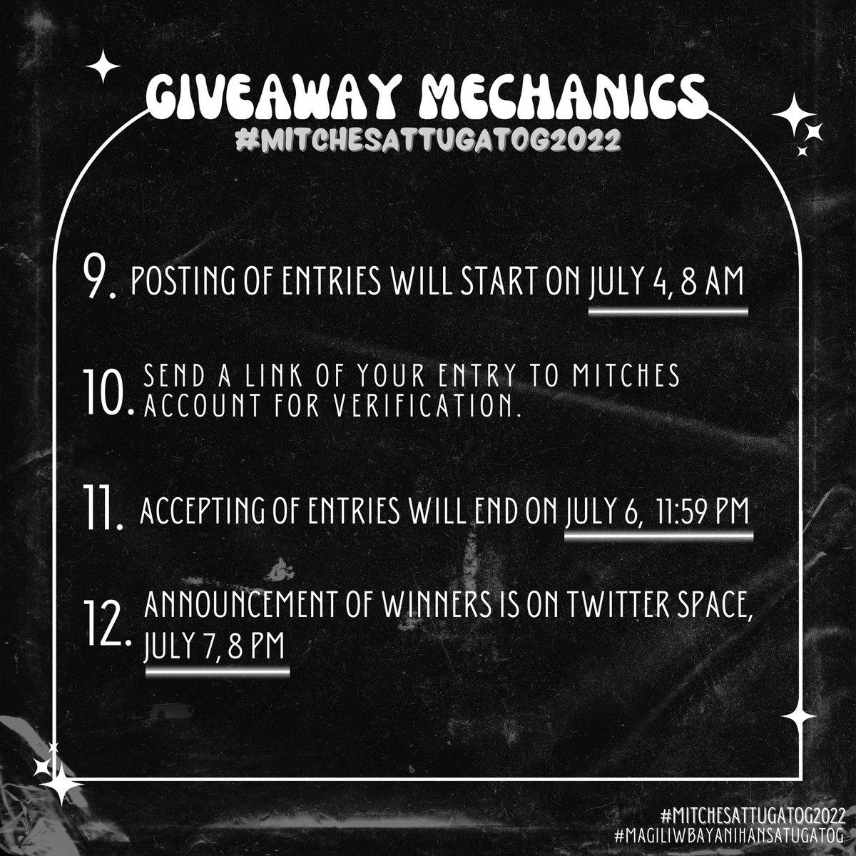 bayanihan is real sa barangay magiliw, kaya naman sama-sama tayo patungo sa Tugatog!

ito na ang chance mo na manalo ng tugatog ticket bestie, kaya join na!!

#ALAMAT #MitchesAtTugatog2022 #MagiliwBayanihanSaTugatog #TugatogPH