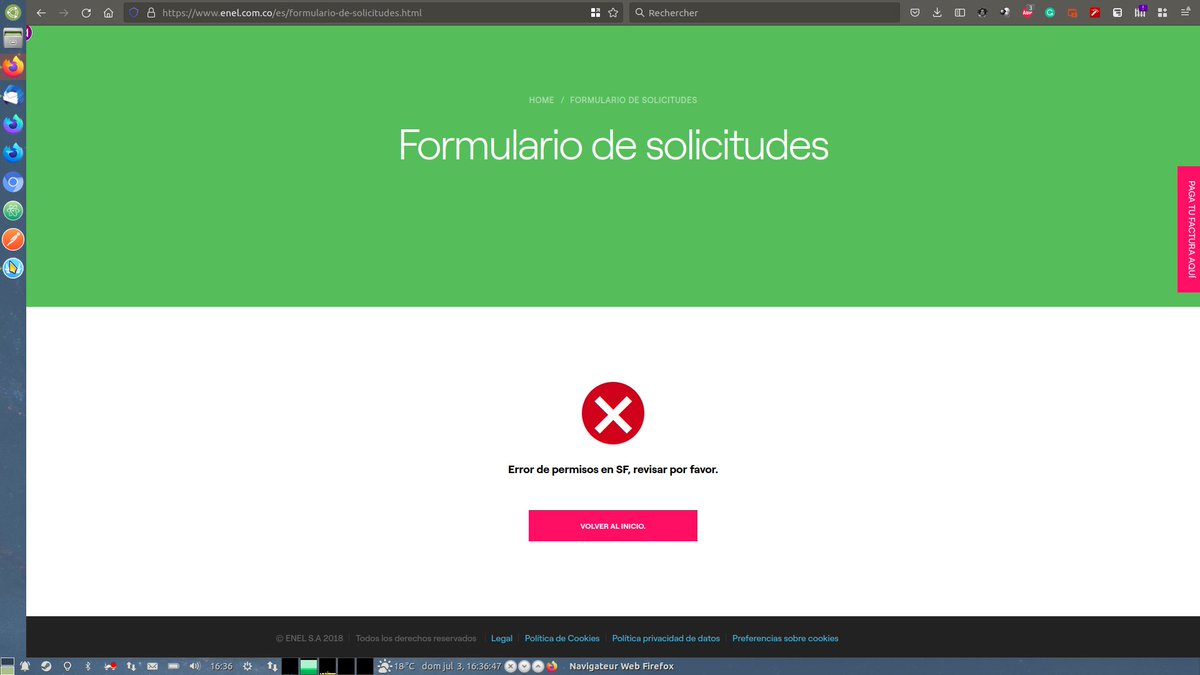 dfoxpro's tweet image. @codensaenergia no puedo subir una solicitud , todos los datos se llenaron pero no me deja enviar nada ¬¬