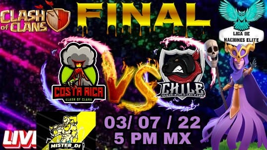 En 1 hora y minutos tenemos la final entre las dos selecciones que llegaron y demostraron ser los más Op en todo el torneo!!!
Por YouTube y Twitch:
@bymr_di

<a href="/CRCOC506/">Selección de Costa Rica</a>  <a href="/Team_ChileCoc/">Team Chile</a> 
@bymr_di pic.x.com/5HARQ98Iwr