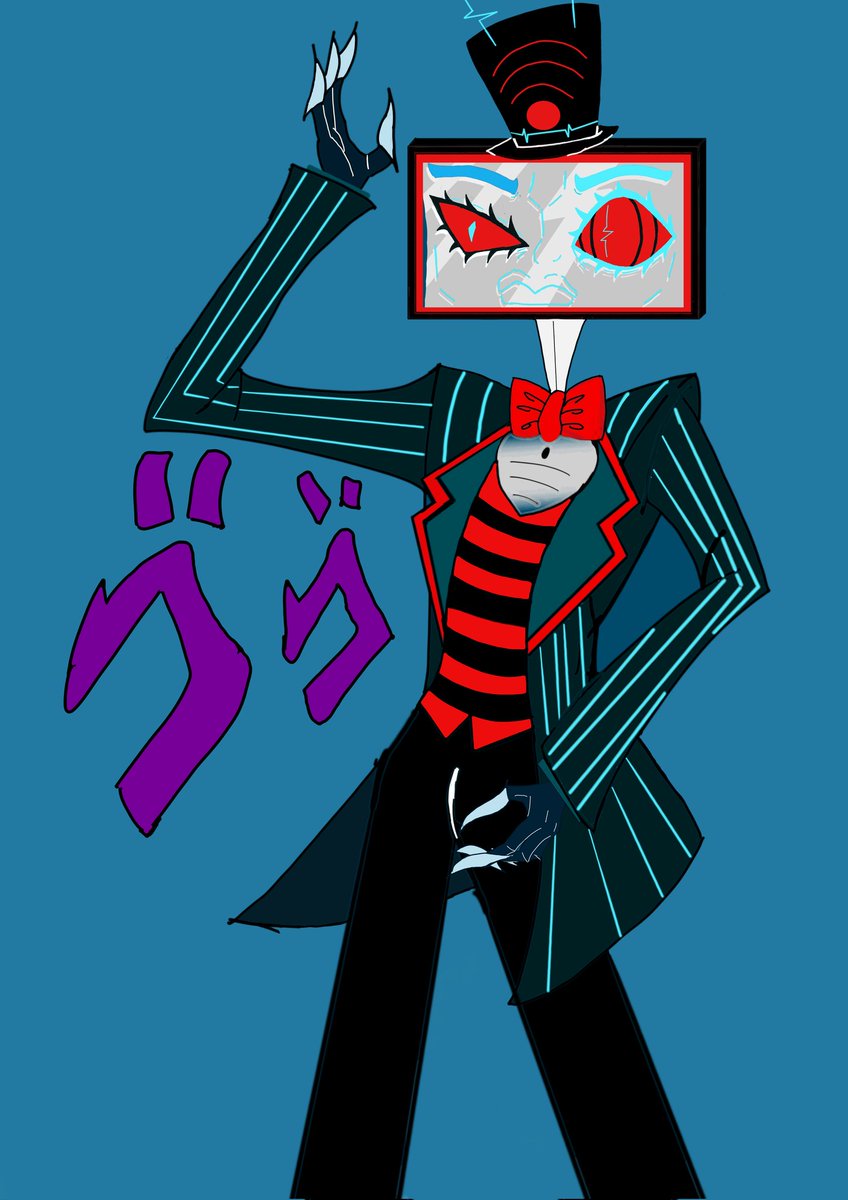 QuentinGev's tweet image. Mon premier dessin sur tablette, c'est pas parfait mais j'suis content du résultat 🥰
#HazbinHotelFanart
#HazbinHotelVox