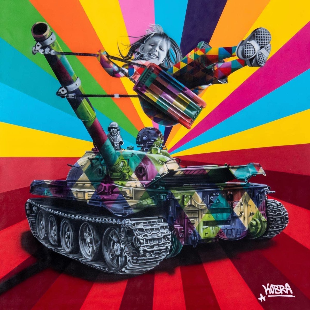 DinoNeto7's tweet photo. Gente... o que é o talento de @kobrastreetart ...
#StopWar 
#Ukranian
#foraputin 
#art
#kobra https://t.co/5ilykNjnp1