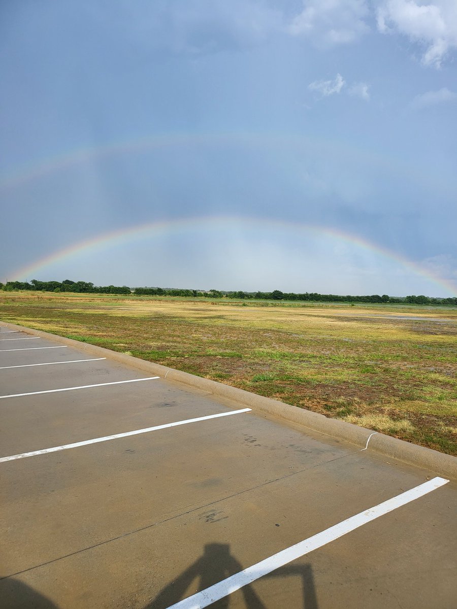 Double rainbow at the Fieldhouse!