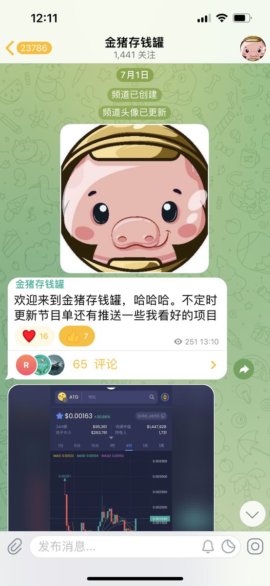 因为推特要挂vpn有时候觉得麻烦，哈哈哈。频道号@jinzhucunqianguan