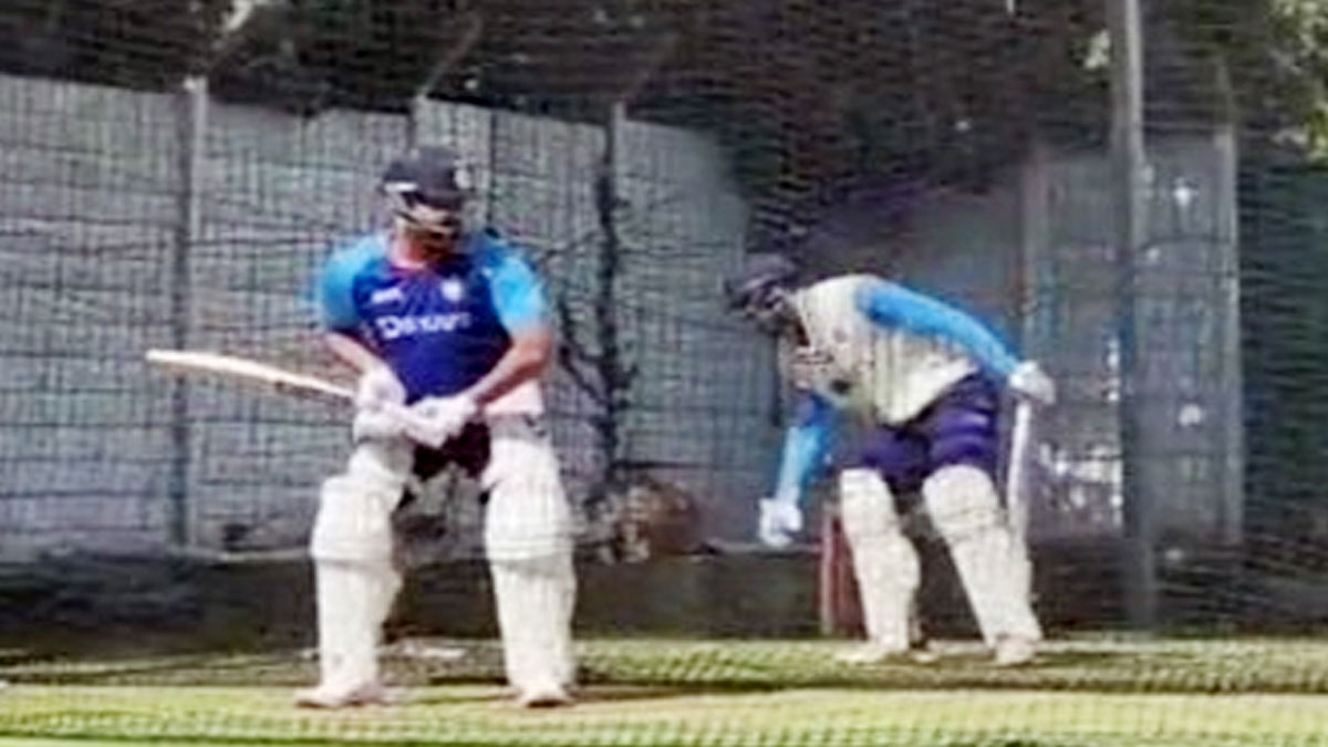 IND24AMPL's tweet image. कोविड-19 से ठीक होने के बाद कप्तान रोहित शर्मा ने नेट अभ्यास किया शुरू 

#COVID19 #CaptainRohitSharma #netpractice #ind24